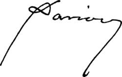 Gabriel-Jean-Antoine Davioud – podpis