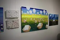 Samostatná výstava "Kousek cesty", Galerie 9, Praha 9, 2017