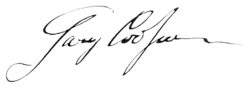 Gary Cooper – podpis