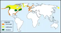 Rozšíření potáplice lední