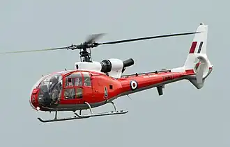 Britsk vrtulník SA 341 Gazelle na letecké přehlídce Royal International Air Tattoo (RIAT)