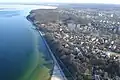 Gdyně z výšky, pobřeží