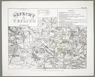 Plán bitvy u Teplic