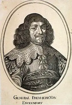 Polní zbrojmistr císařské armády baron Adrian z Enkenfurtu (650)