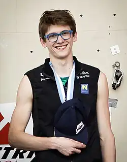 Georg Parma na Evropském poháru juniorů 2015 v Mitterdorfu