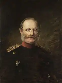 Jiří I. Saský jako princ (portrét od Franze Kopse, 1895)