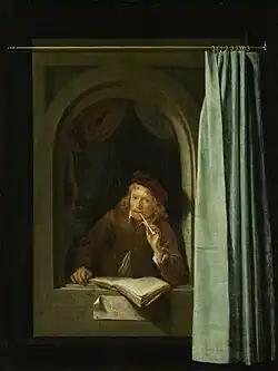 Gerrit Dou, Autoportrét, kolem roku 1650