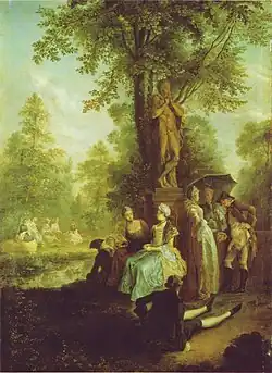 Společnost v parku Tiergarten (1780)