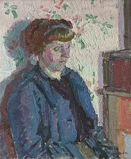 Sylvia Gosse, Harold Gilnam, olej na plátně, 1913