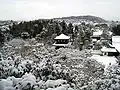 Ginkakudži a okolí pod sněhem