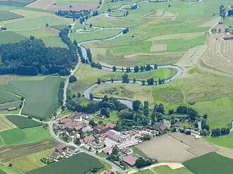 Meandry říčky Schwarzach