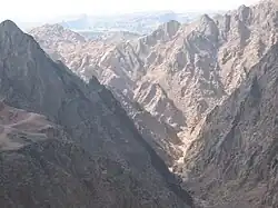 Pohled na údolí Nachal Gišron