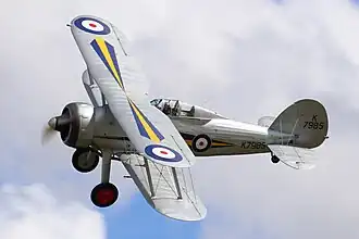 Gloster Gladiator I (s/n K7985) ze sbírek Shuttleworth Collection