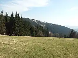 Panorama vrcholů nad Nowou Rudou