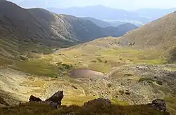 Pohled na jezero od severu.