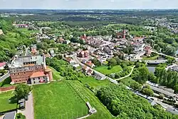 Panorama Golubu-Dobrzyńa s Golubským hradem