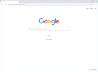 Screenshot prohlížeče Google Chrome verze 75 ve Windows 10