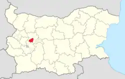 Obština na mapě Bulharska