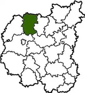 Poloha rajónu v Černihivské oblasti