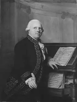 Portrét skladatele od Antoina Vestiera (1791)