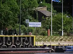 Přeshraniční přívoz na řece Odře.