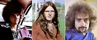 Původní trio v roce 1971. Zleva: Don Brewer, Mark Farner a Mel Schacher.