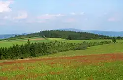 Zadní hraniční vrch od západu