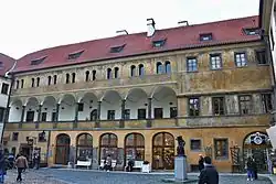 Palác Granovských z Granova, pohled z nádvoří Ungeltu