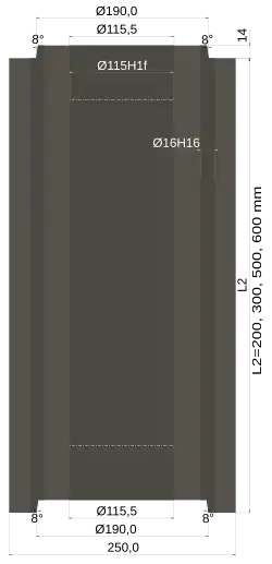 Grafitový blok reaktoru MKER