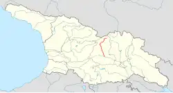 Řeka Velká Liachvi v Gruzii