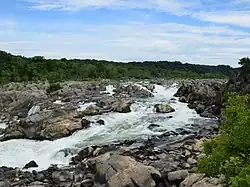 Vodopády Great Falls na řece Potomac