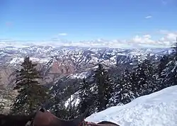 Pohled na hory v parku