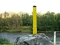 Hraniční sloupy na řece Jakobselva/Varjema