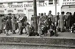 Erbesteratu frantsesak Donostiako geltokian, 1940