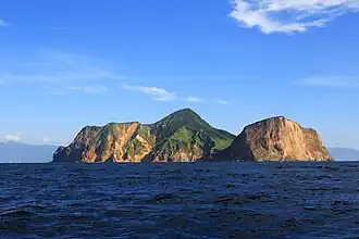 Pohled na ostrov od jihu