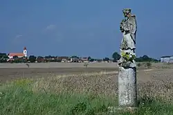 Socha sv. Jana Nepomuckého při silnici na Vranov nad Dyjí