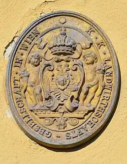 Pulkau, erb c.k. Zemědělské společnosti ve Vídni