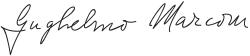 Guglielmo Marconi – podpis