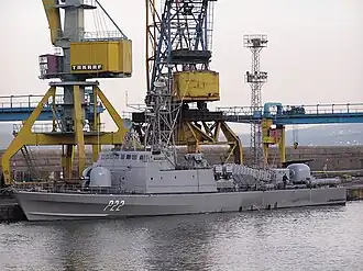 Řecký raketový člun Mikonios (P 22)