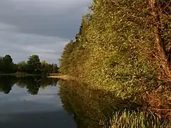 Řeka nad městem Pila