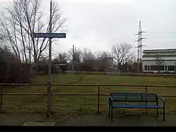 Pohled na zastávku.