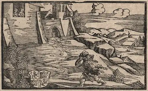 Vyobrazení Bivoje z vydání Hájkovy kroniky z roku 1819 (rytina dle prvního vydání z roku 1541).