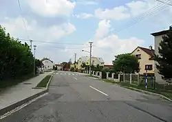 Hlavní ulice, směr Sanatoria Klimkovice