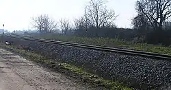 Železniční trať u Vinkovců