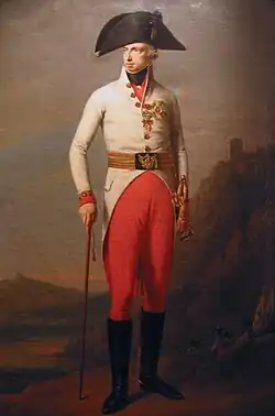 Arcivévoda Karel, asi 1800