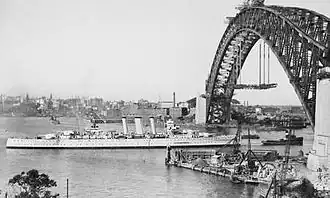 HMAS Canberra v Sydney v roce 1930