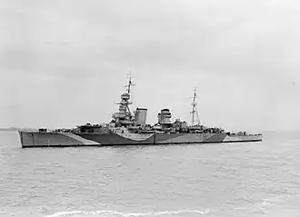 HMS Hawkins 23. května 1942
