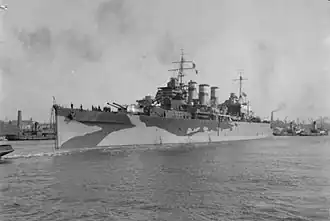 HMS Suffolk v roce 1942
