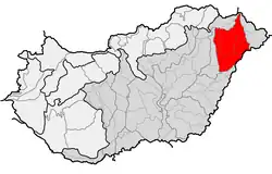 poloha v rámci Maďarska