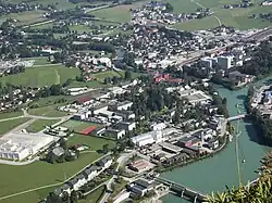 Pohled na Hallein